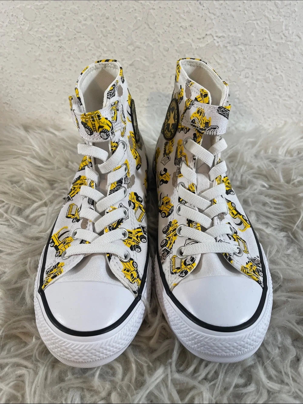 Converse Chuck Taylor All Star EasyOn High PS 'Construction Truck' Size 3 NEW